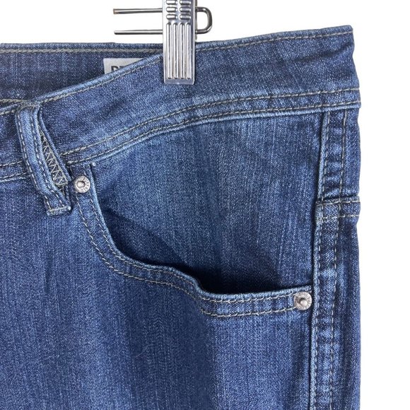 BUFFALO DAVID BITTON Dark Wash Driven-X Basic Straight Stretch Denim Jeans Size - Picture 2 of 11